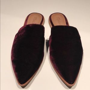 Madewell velvet slides